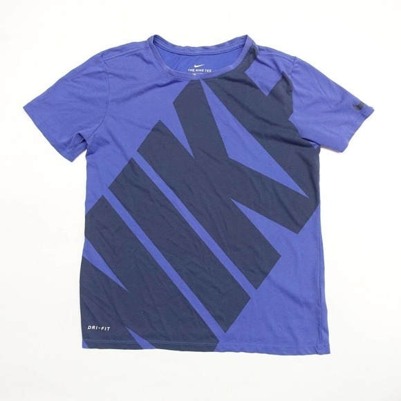 Nike Dri-Fit T-Shirt Men's Size Small Purple Short Sleeve Crew Neck Pullover - Picture 1 of 8